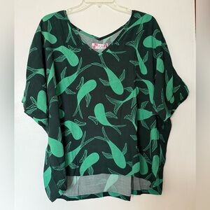 Ava Sky Top Simone - Forest Koi